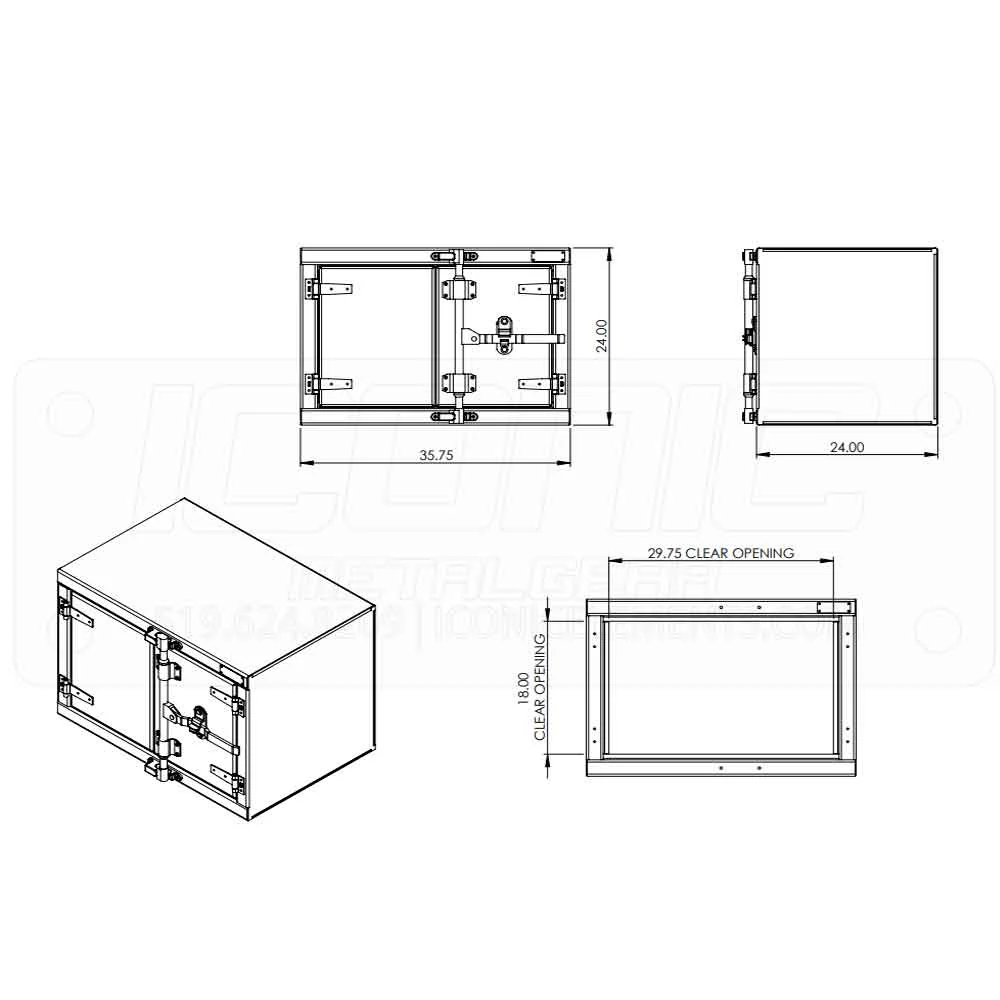 36" x 24" x 24" Cam-Lock Underbody Tool Box - Image 2