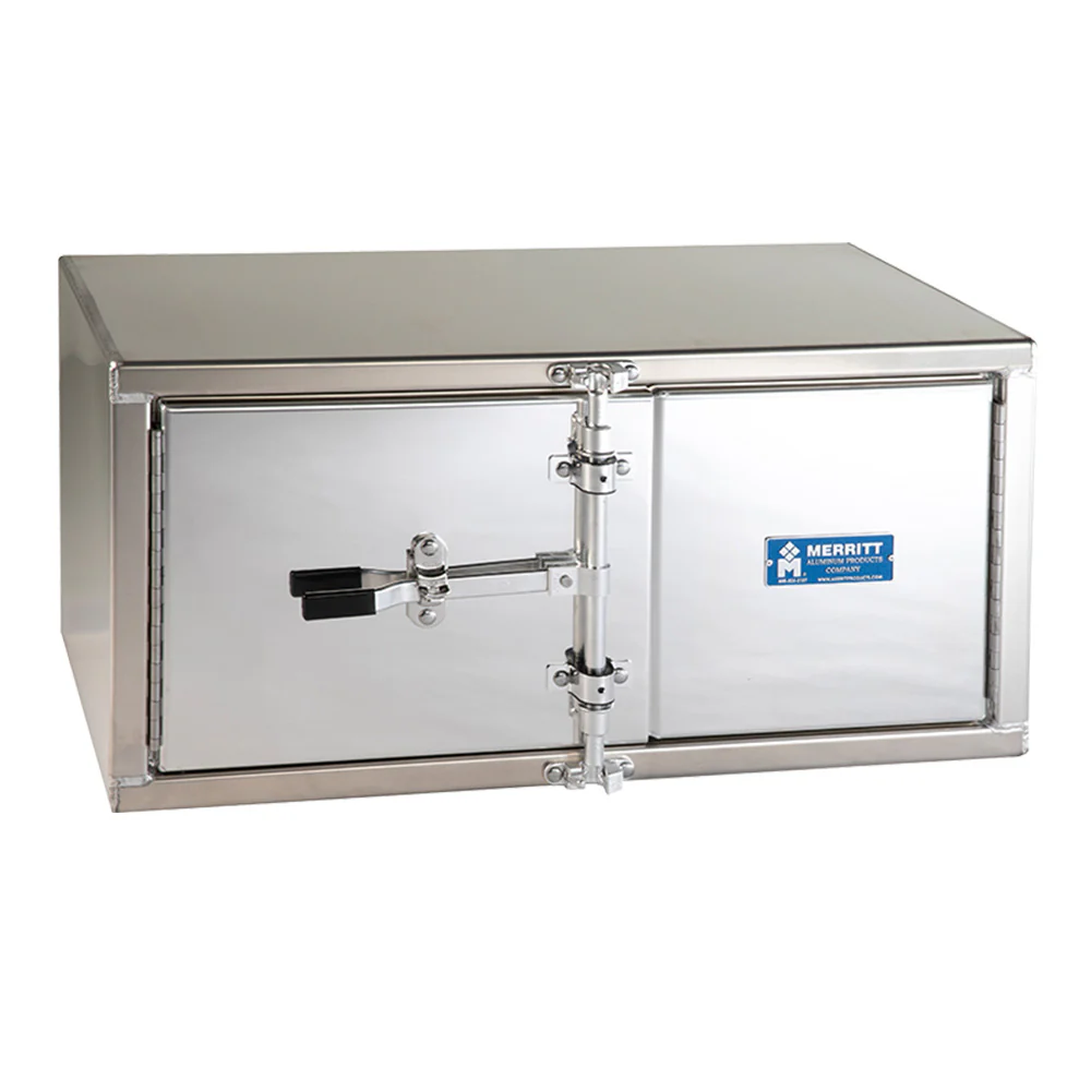 36"L x 18"D x 18"H Smooth Aluminum Cam Lock Toolbox