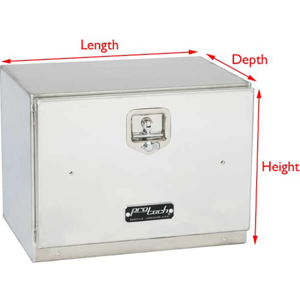 36"L x 18"H x 18"D Aluminum Box with Single Door - Image 2