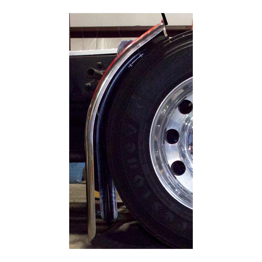 38" Extra Long Quarter Fenders with Mounting Arms, Fender Flaps - Image 2