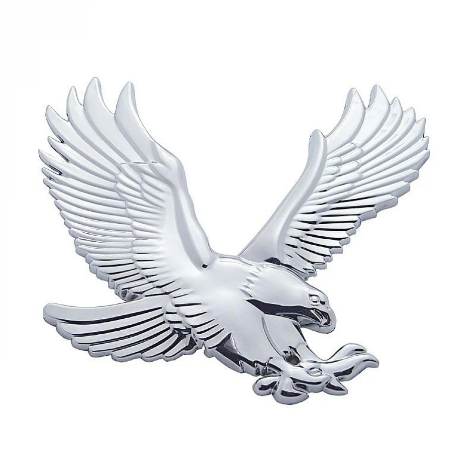 3D Chrome Eagle Accents Tape Mount