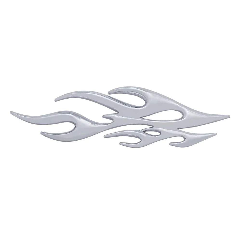 3D Chrome Flame Accents Tape Mount - Image 2