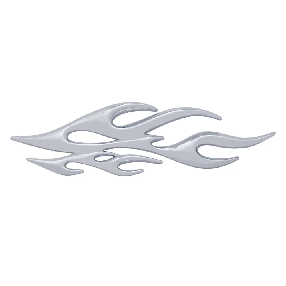 3D Chrome Flame Accents Tape Mount - Image 3