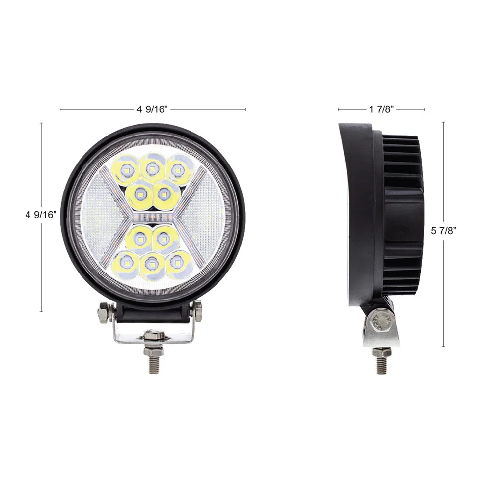 4-1/2" 24 LED Work Light with X Guide Light - Image 7
