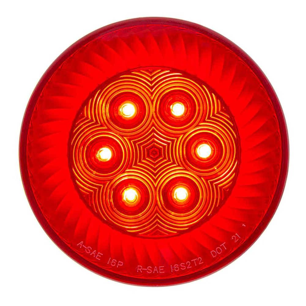 4" 16 LED Red Turbine Stop, Turn & Tail Light