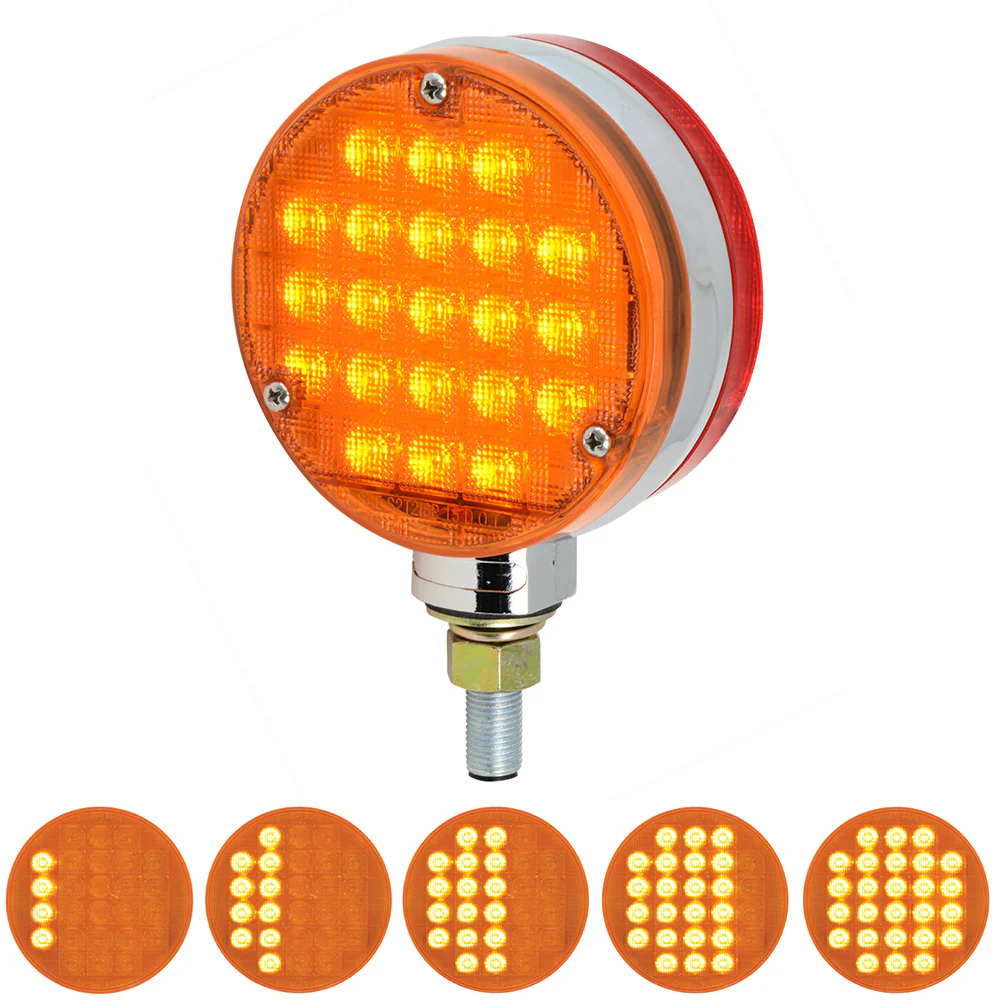 4" 21 LED Round Smart Dynamic Sequential Double Face Light - Image 4
