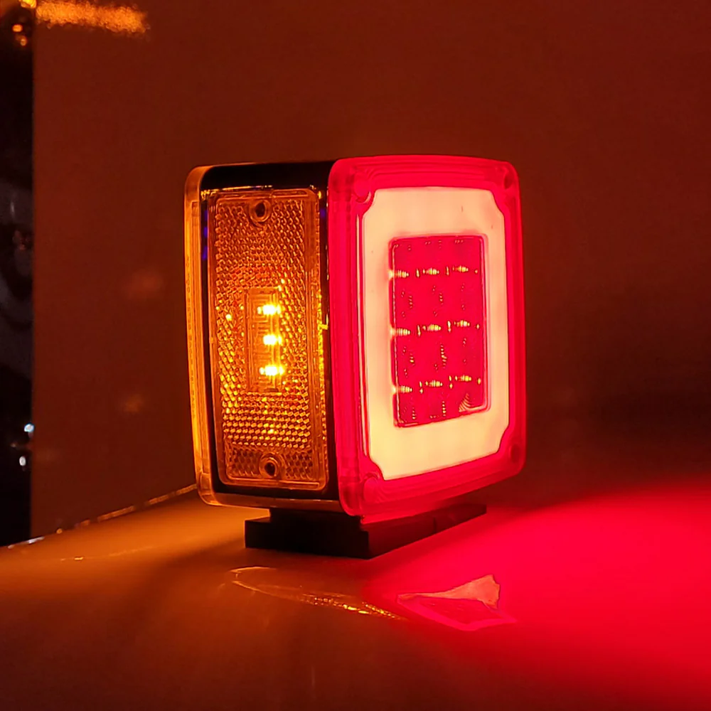 4" 28 LED Square Double Face GLO Light - Image 4
