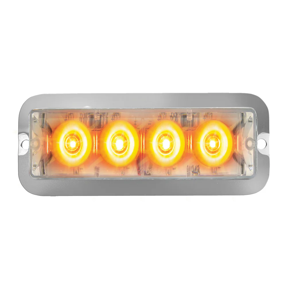 4" 4 LED Rectangular Strobe Light - Image 3