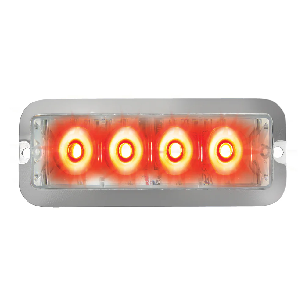 4" 4 LED Rectangular Strobe Light - Image 5