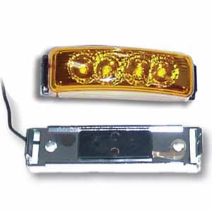 4" 4 LED Spyder Light with Chrome Rim - Image 8