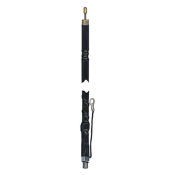 4' Black Silver Load FGT Series Fiberglass Whip