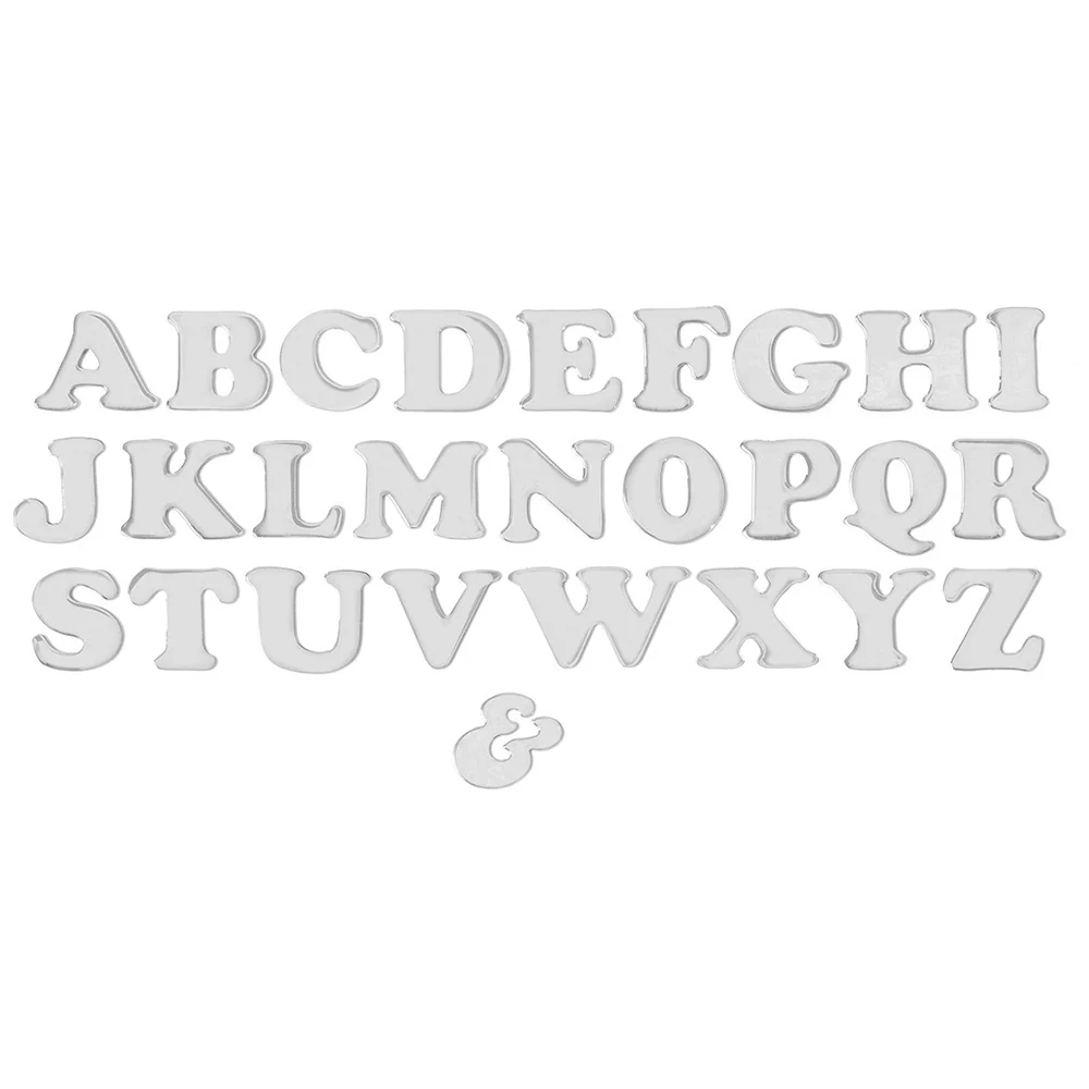 4" Chrome Letters - Tape Mount