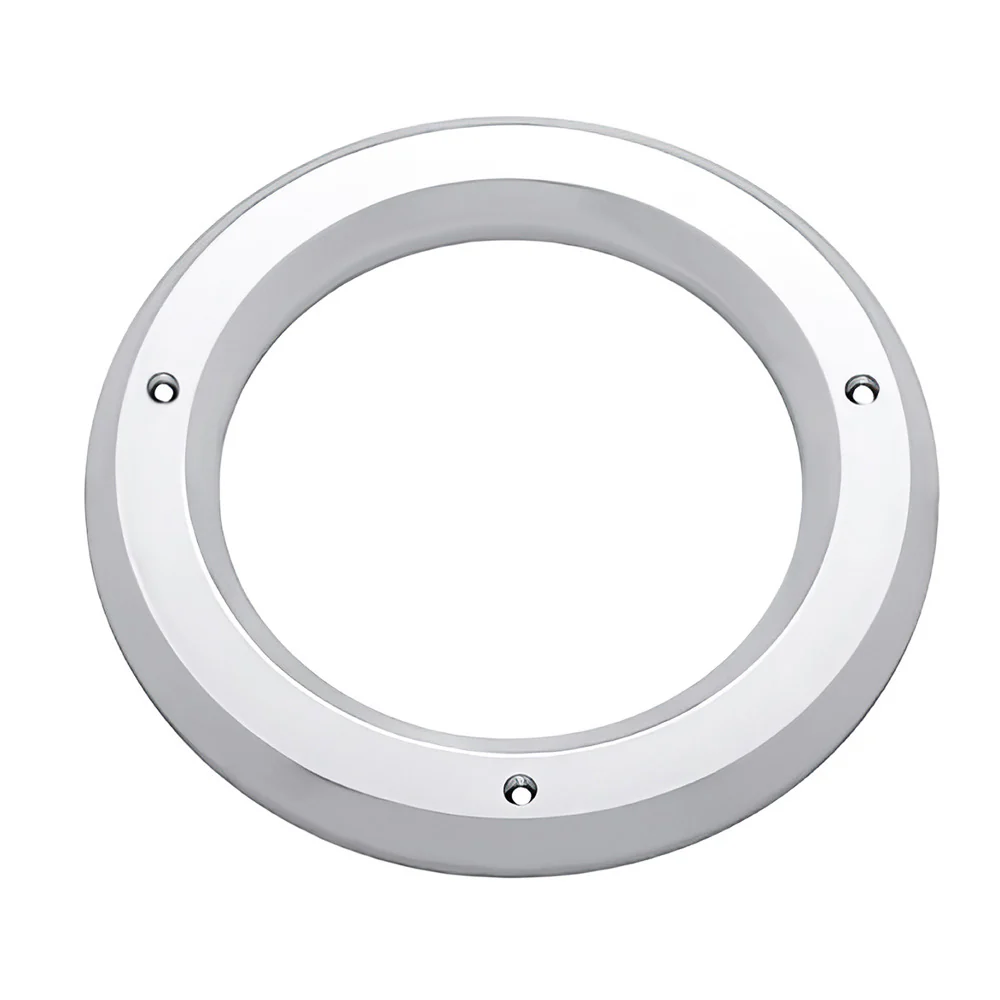4" Chrome Plastic Light Bezel 3 Hole with SS Screws