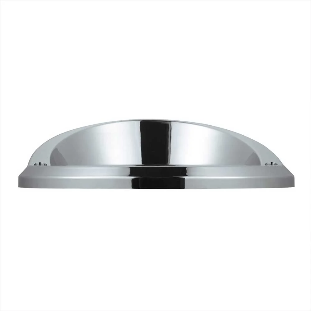 4" Chrome Plastic Light Bezel with Visor and Stainless Steel Screws - Image 5