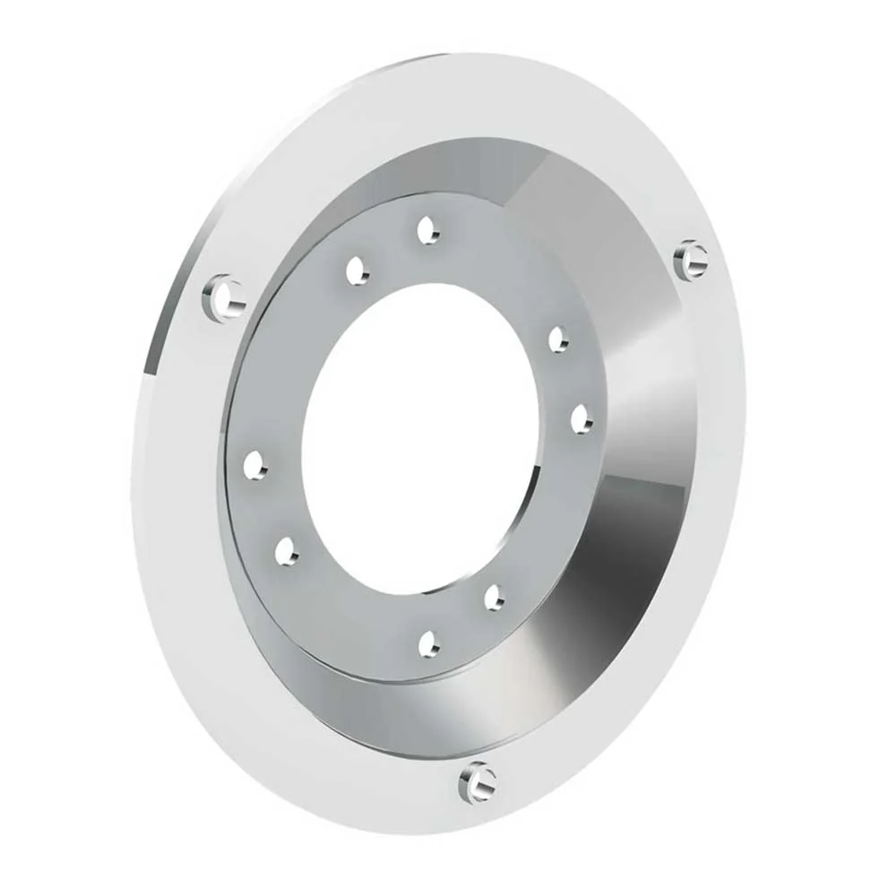 4" Concave Chrome Sleeper Bunk LED Adapter for 2" Watermelon Light