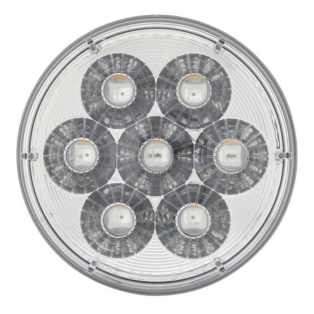 4" Double Fury 14 LED Stop, Turn, Tail Light with Clear Lens - Image 8