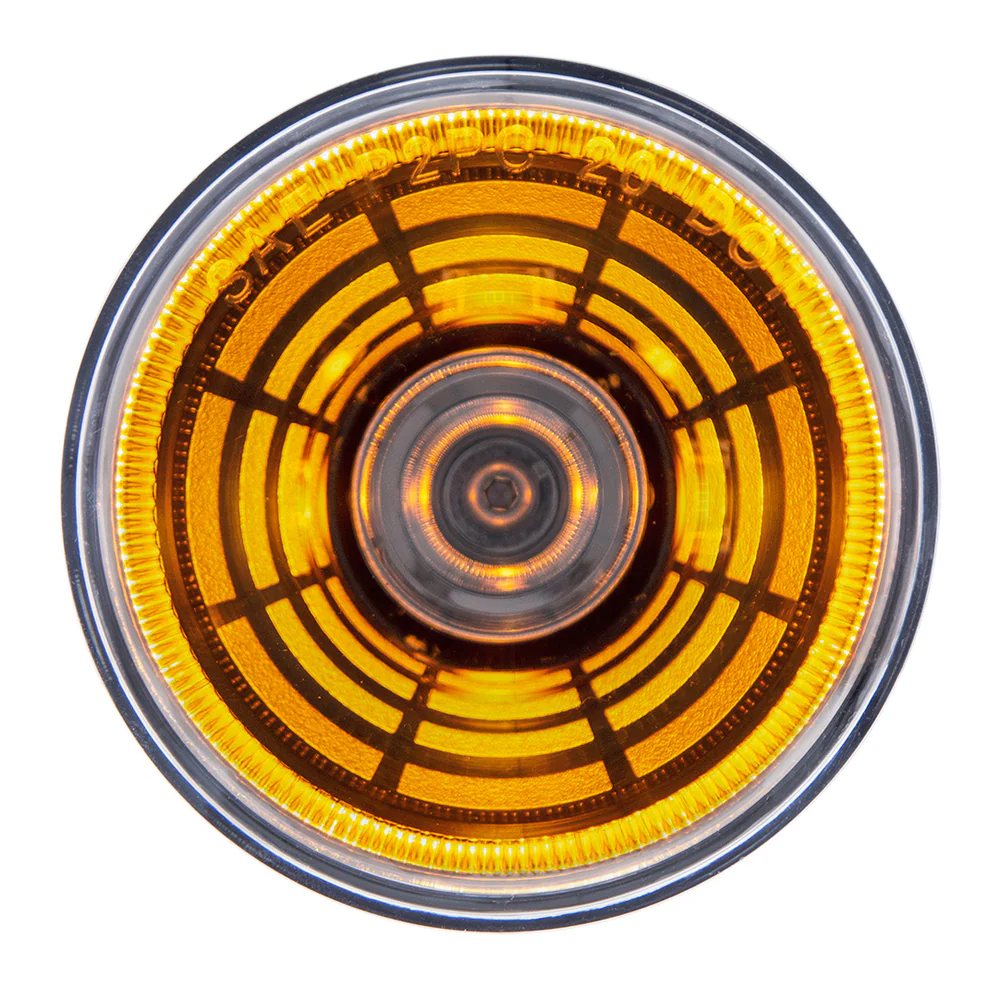 2-1/2" Abyss 4 LED Light (Clearance/Marker) - Amber LED/Clear Lens