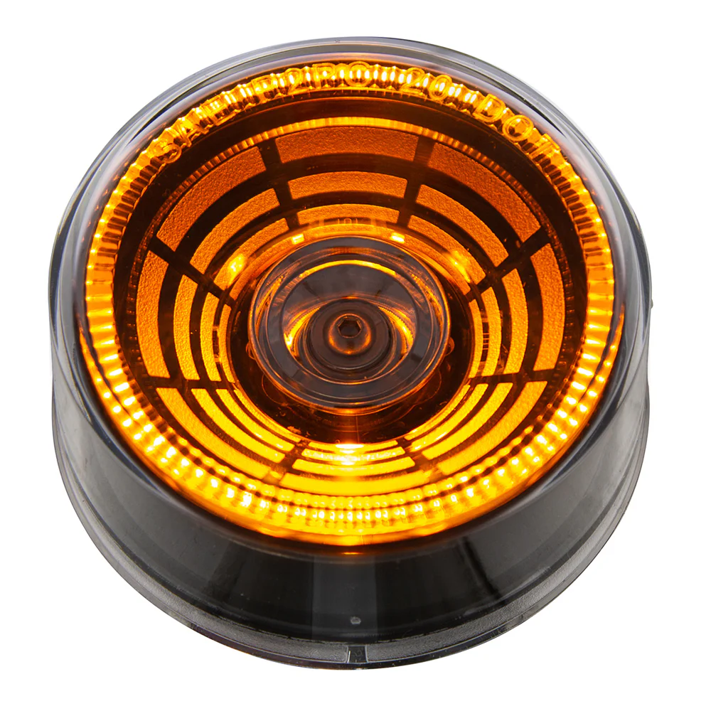 2-1/2" Abyss 4 LED Light (Clearance/Marker) - Amber LED/Clear Lens - Image 3