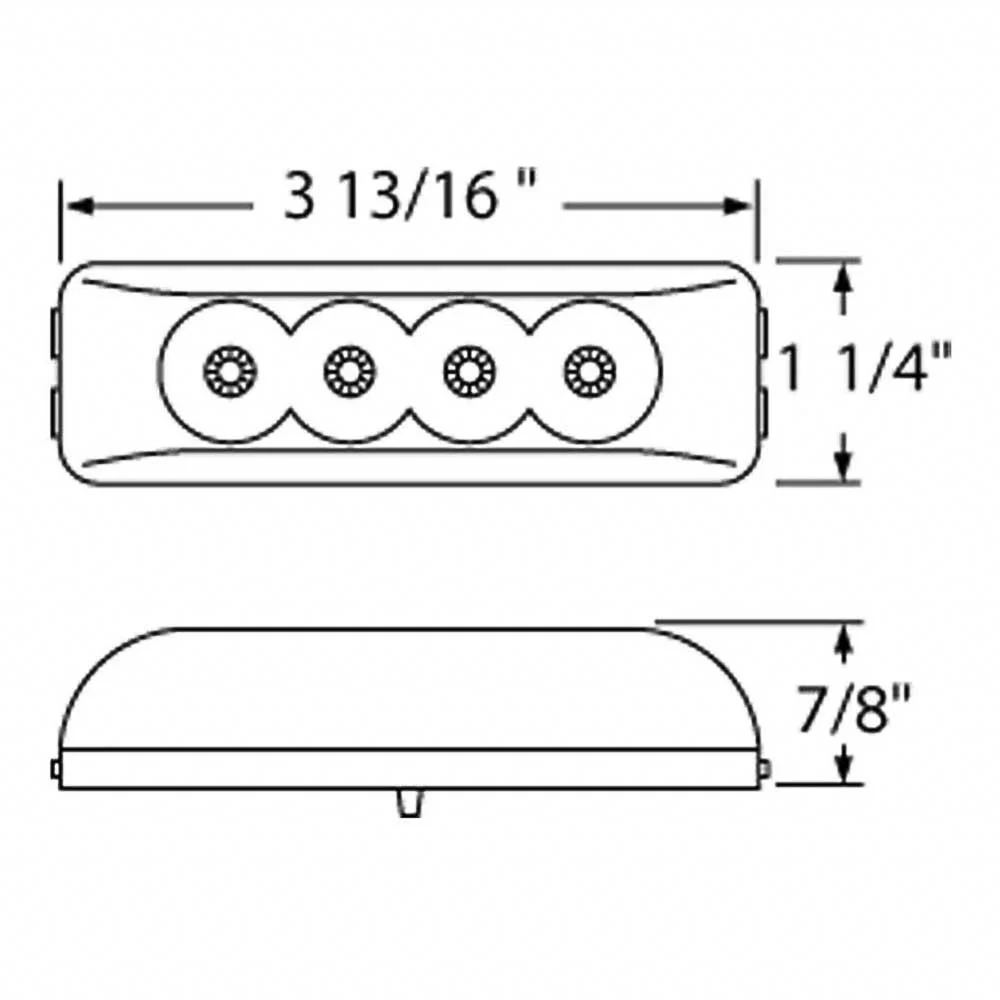 4 LED Reflector Rectangular Light - Image 2