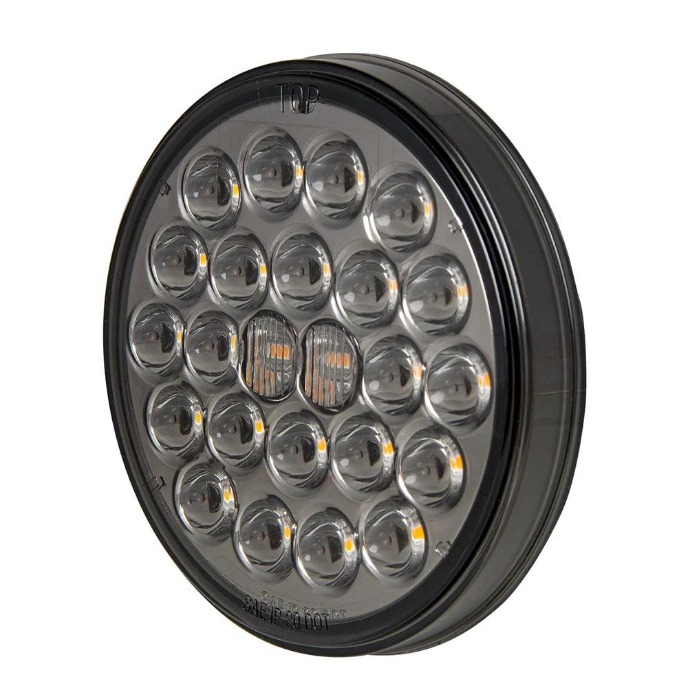4" Pearl 24 LED Dual Function Light with Smoke Lens - Image 4