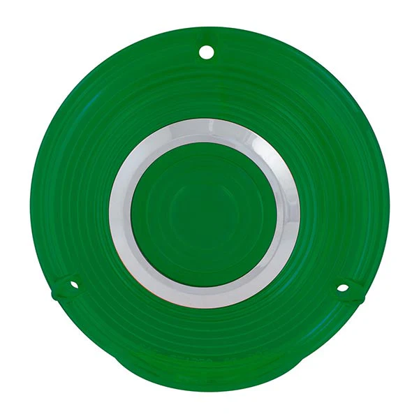 4" Plastic Pedestal Light Lens with Chrome Rim - Image 3
