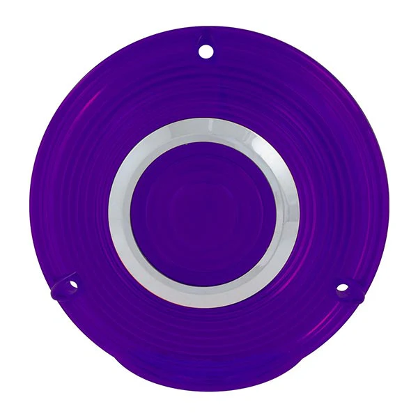 4" Plastic Pedestal Light Lens with Chrome Rim - Image 4