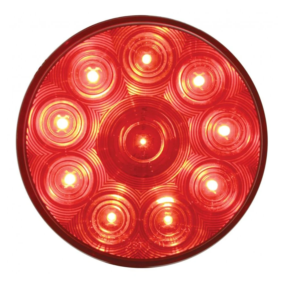 4" Red 10 LED Stop, Turn, & Tail Light
