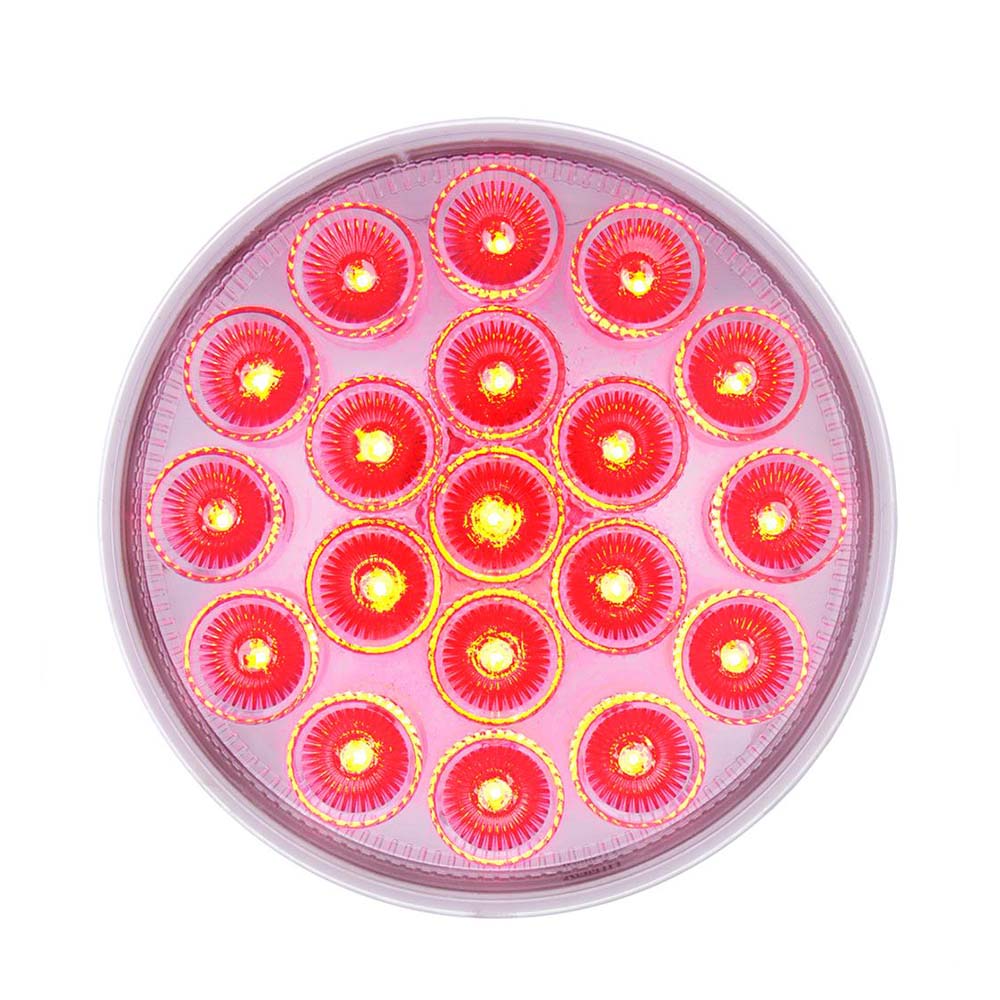 4" Red/Amber Double Fury Stop/Tail/Turn/Warning LED Light - Image 3
