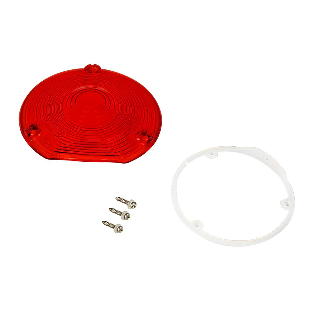 4" Red Glass Lens - Image 3
