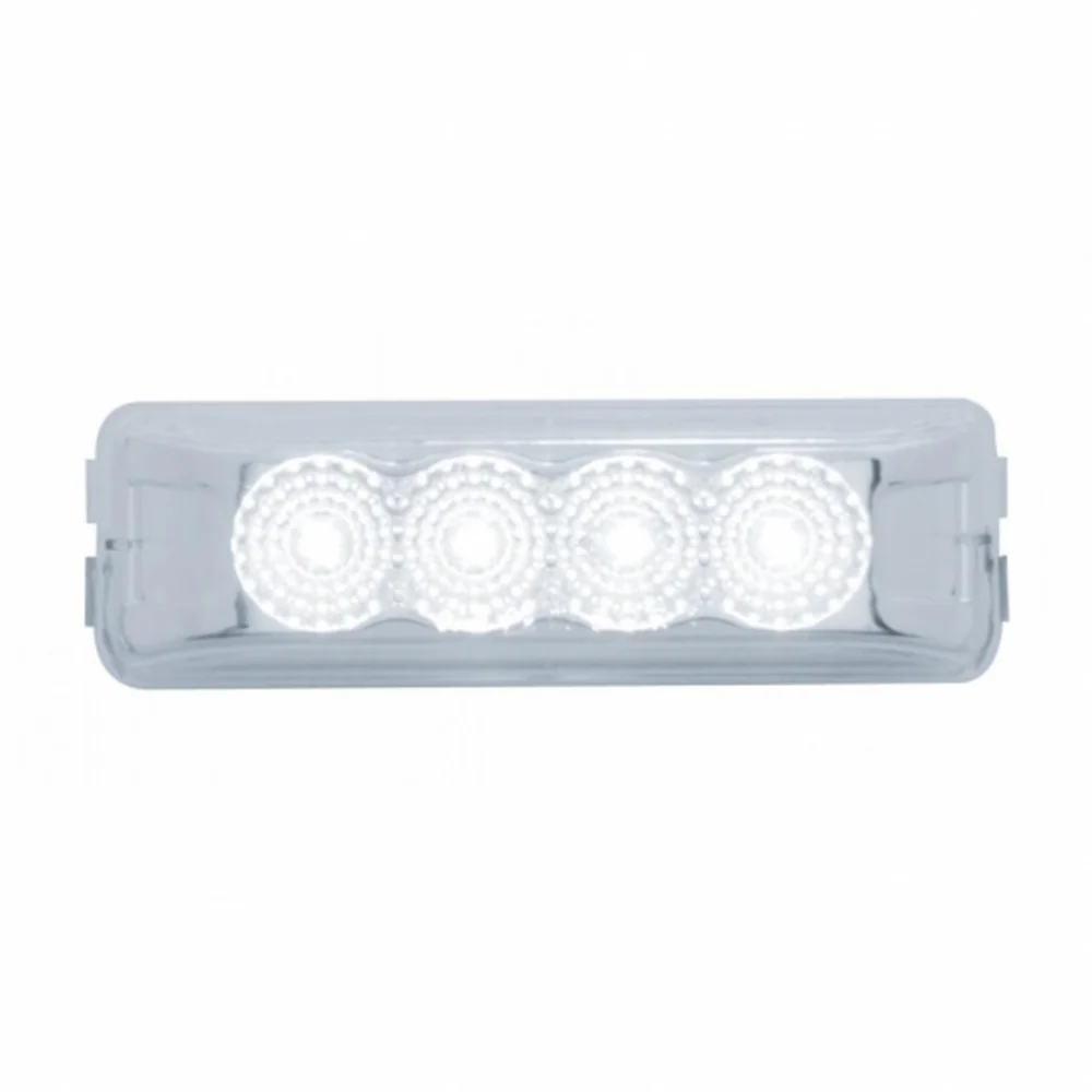 4" Reflector 4 White LED Clear Lens Auxiliary, Utility Light - Image 2