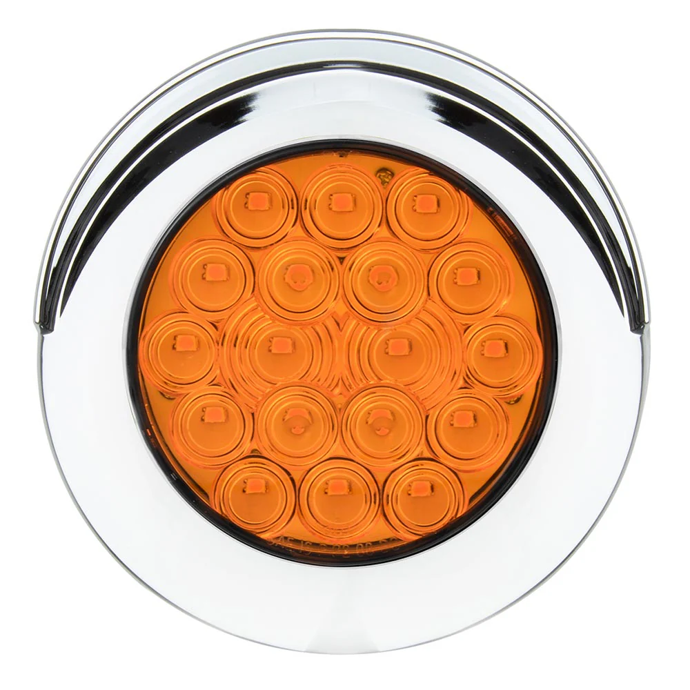 4" Round 18 LED Light with Chrome Bezel - Image 2