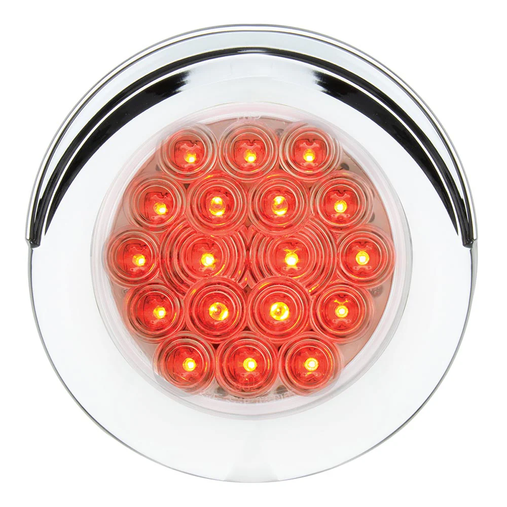 4" Round 18 LED Light with Chrome Bezel - Image 5