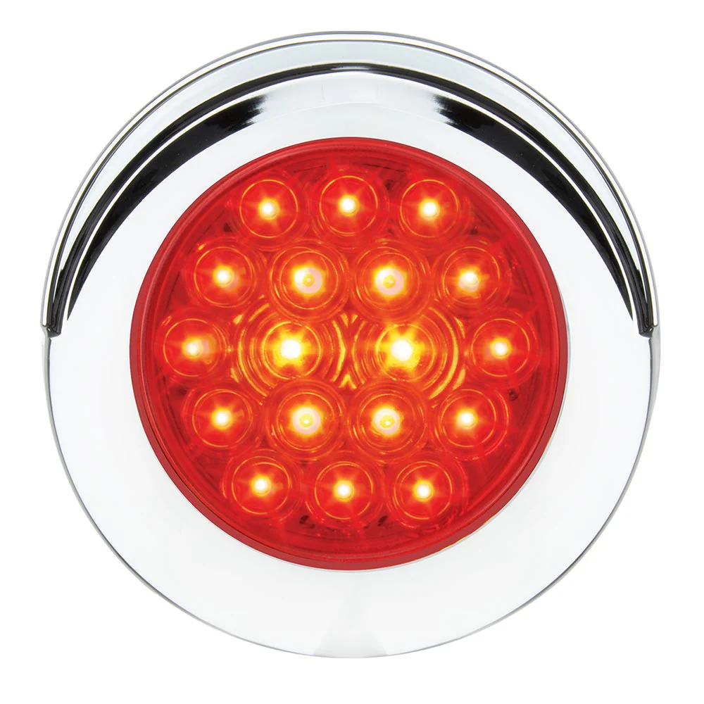 4" Round 18 LED Light with Chrome Bezel - Image 6