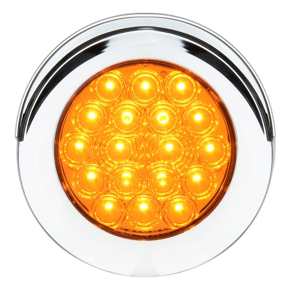 4" Round 18 LED Light with Chrome Bezel - Image 8