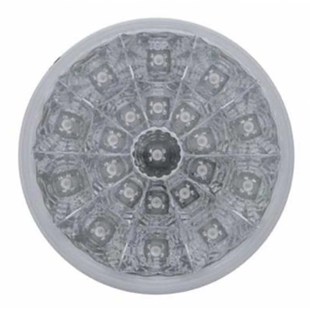 4" Round 21 Red LED Reflector Light with Clear Lens - Image 2