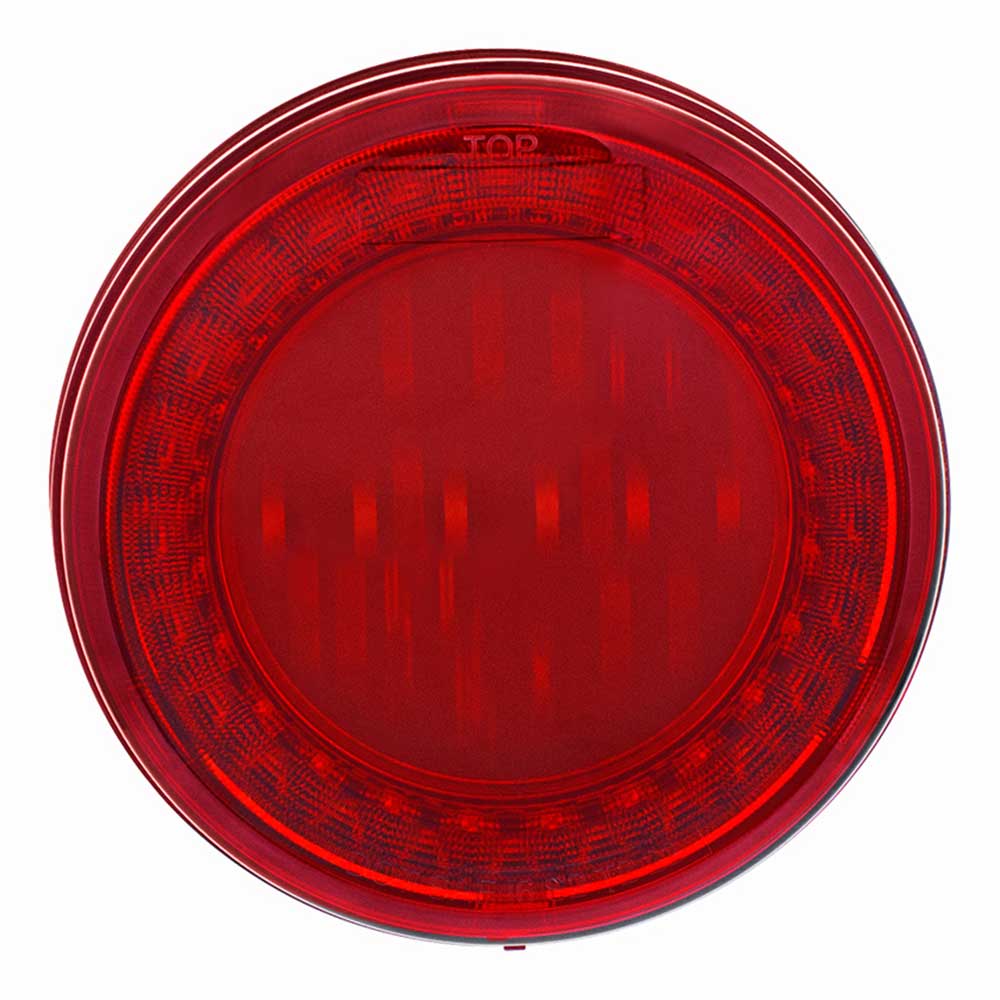 4" Round 33 Red LED Lumos X-Series Stop, Turn and Tail Light - Image 3