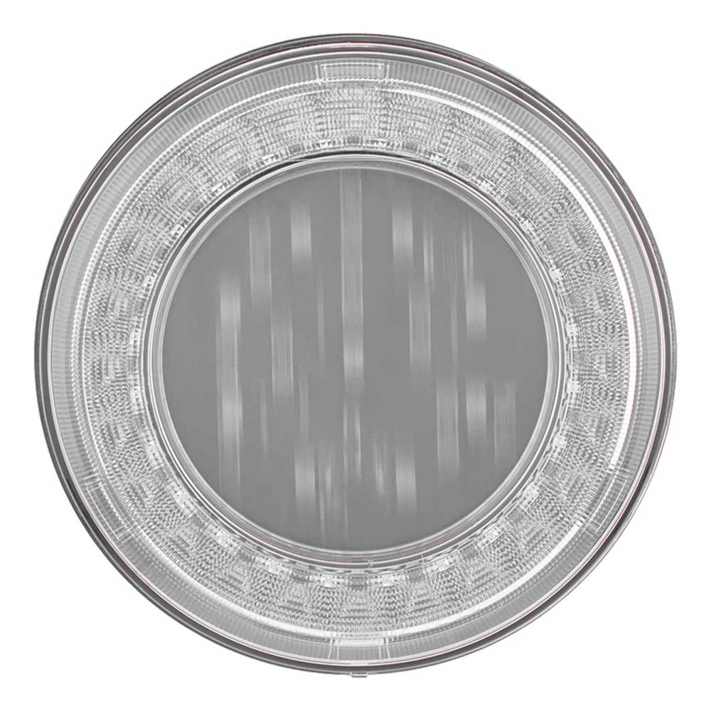 4" Round 33 Red LED Lumos X-Series Stop, Turn and Tail Light with Clear Lens - Image 3