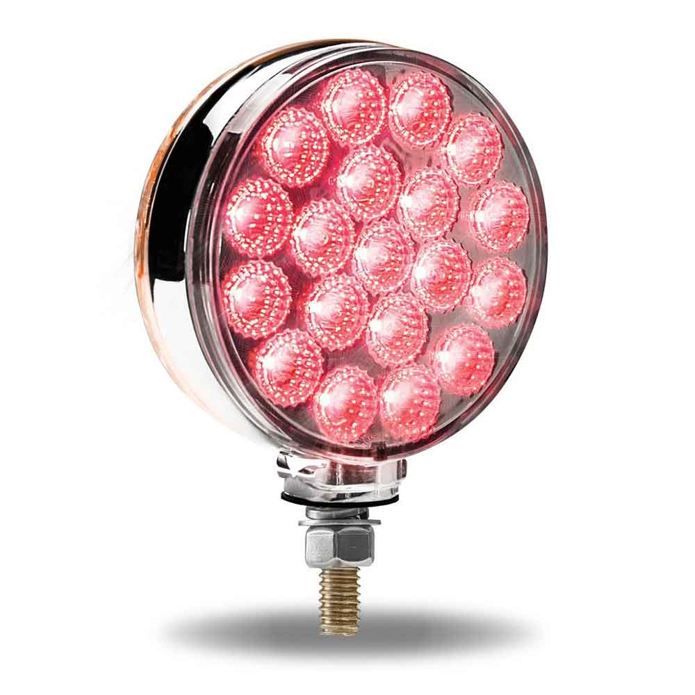 4" Round Amber/Red LED Double Face Light - Image 2
