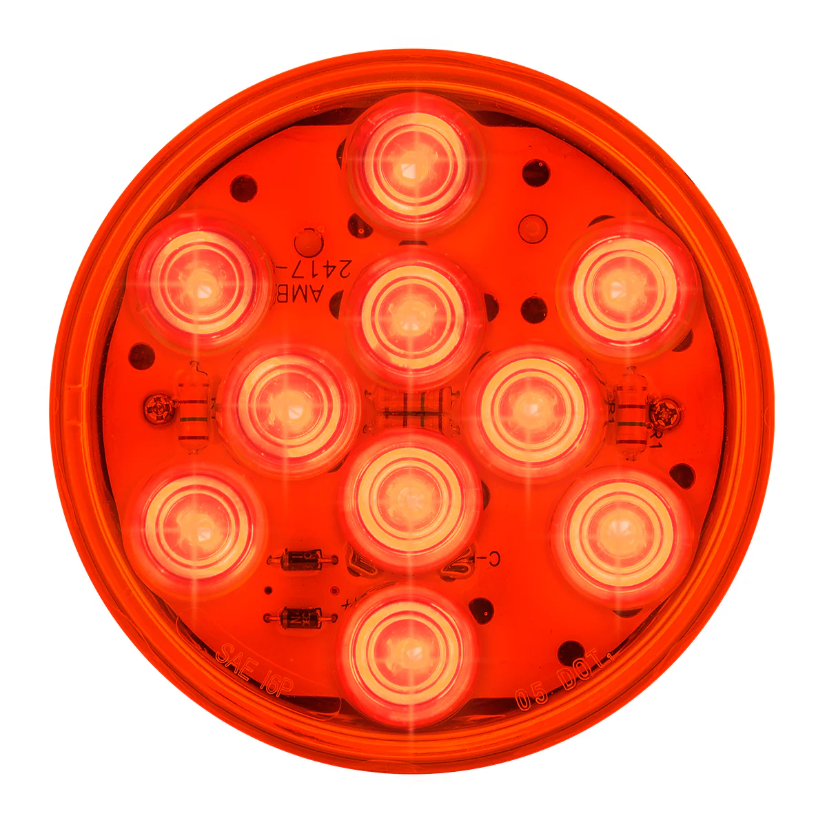 4" Round Mega 10 LED Light