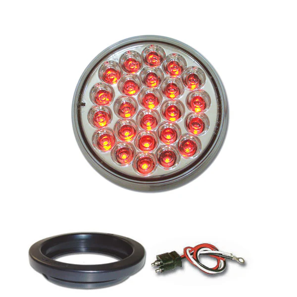 4" Round Pearl LED Light with Grommet & Pigtail - Image 6