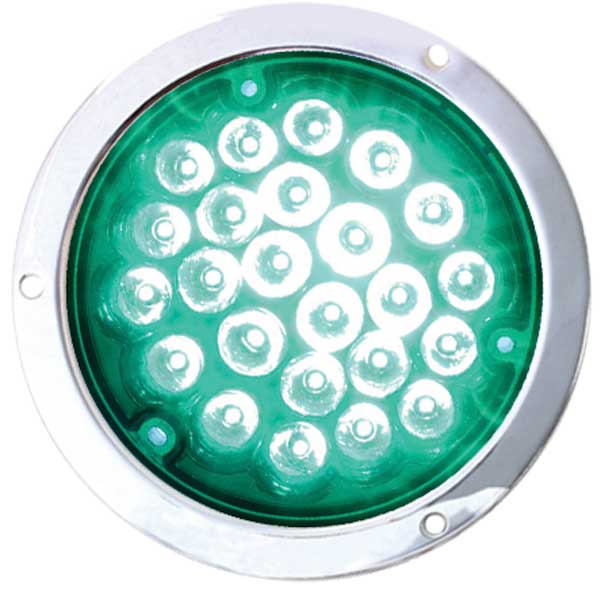 4" Round Pearl LED Load Light 1157 Plug with Housing - Image 4