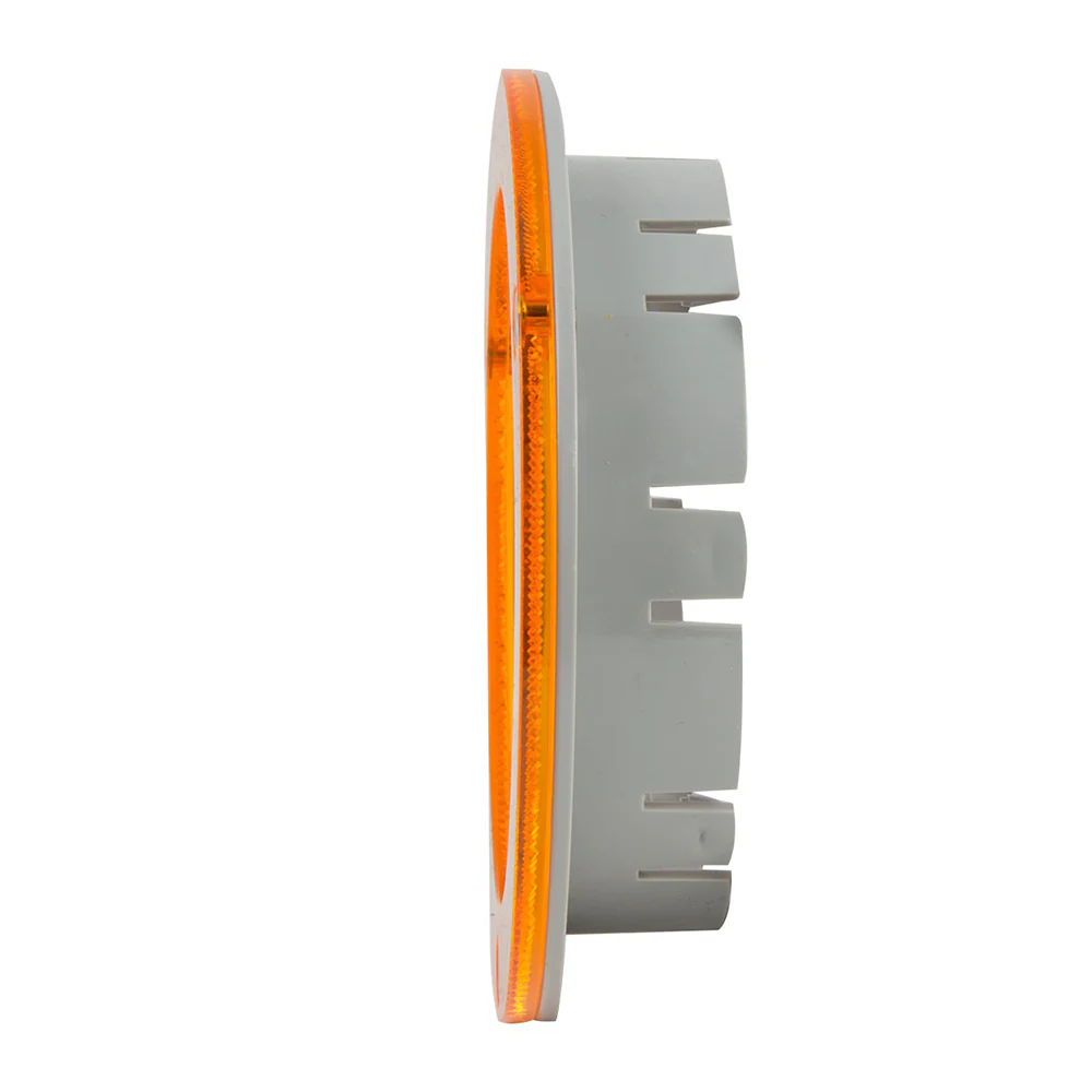 4" Round Reflective Plastic Flange Mounted Light Bezel - Image 4