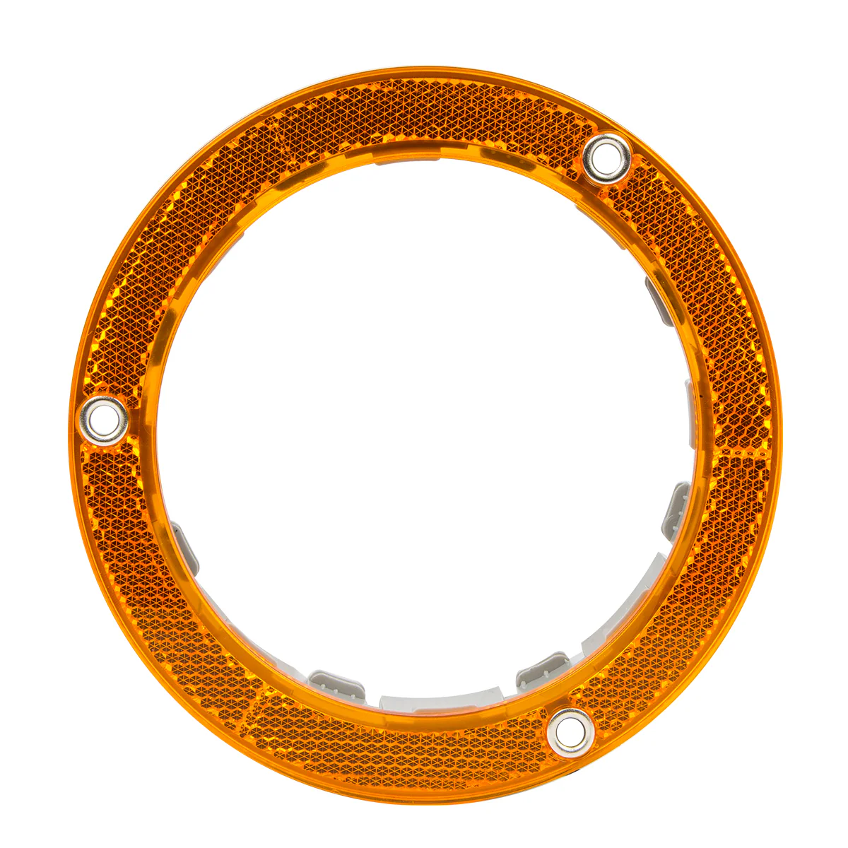 4" Round Reflective Plastic Flange Mounted Light Bezel - Image 6