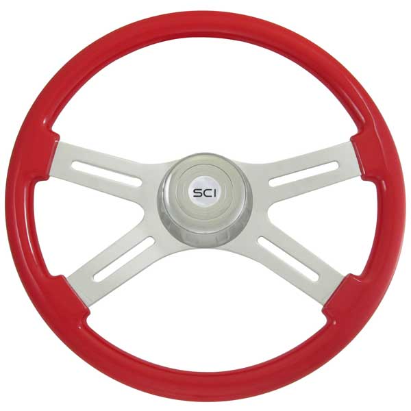 4 Spoke Painted Wood Steering Wheels 18" - Image 11