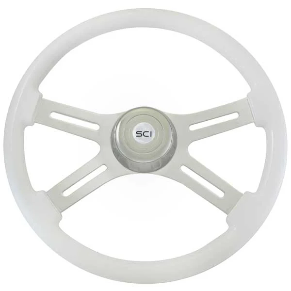 4 Spoke Painted Wood Steering Wheels 18" - Image 4