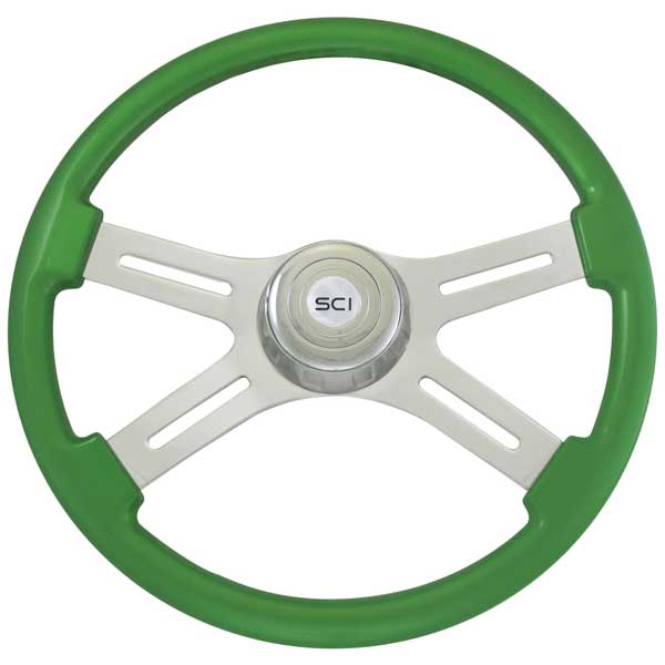 4 Spoke Painted Wood Steering Wheels 18" - Image 8