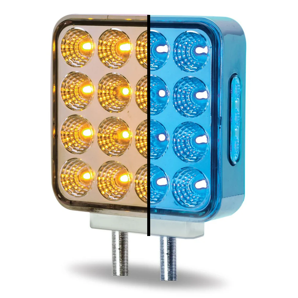 4" Square Dual Revolution Double Face LED Light - Image 10
