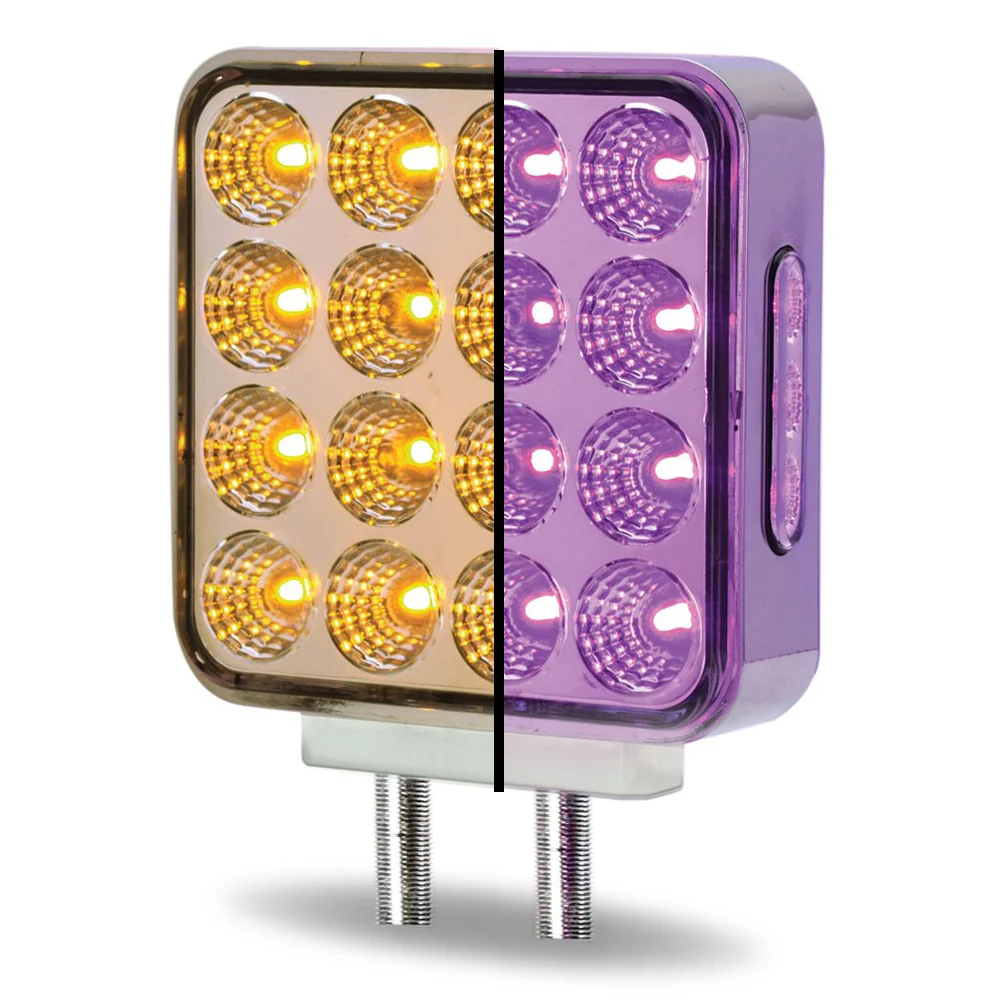 4" Square Dual Revolution Double Face LED Light - Image 11