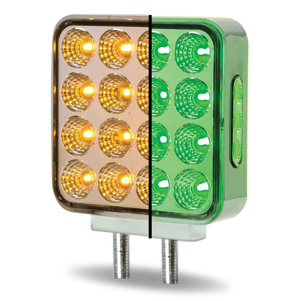 4" Square Dual Revolution Double Face LED Light - Image 9