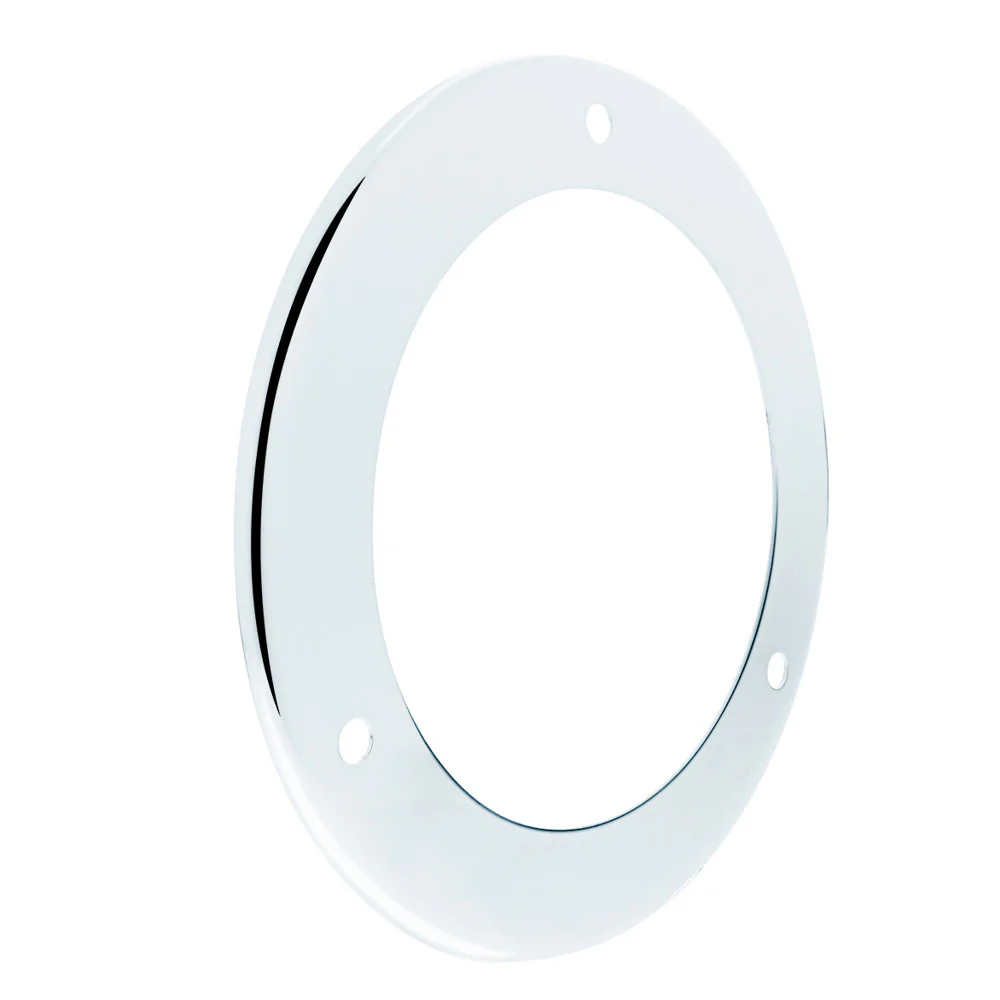 4" Stainless Steel Light Bezel 3 Hole